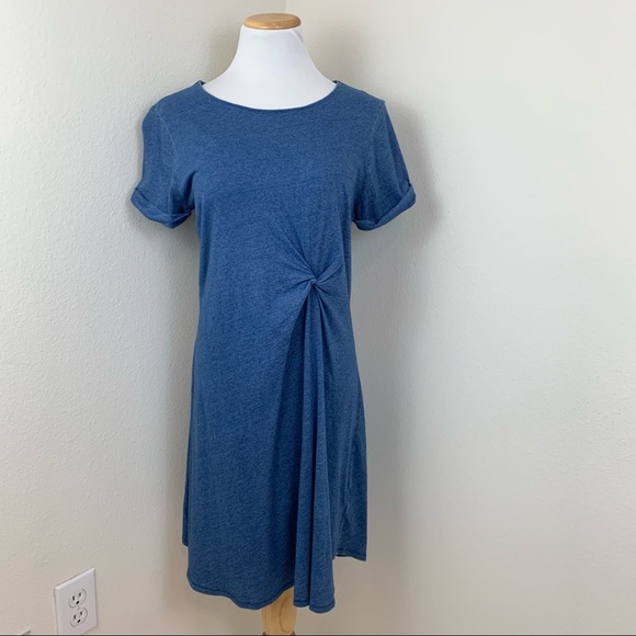 ✨5 FOR $25✨ Anthro Holding Horses Blue Knit T-shirt Dress - Picture 2 of 9